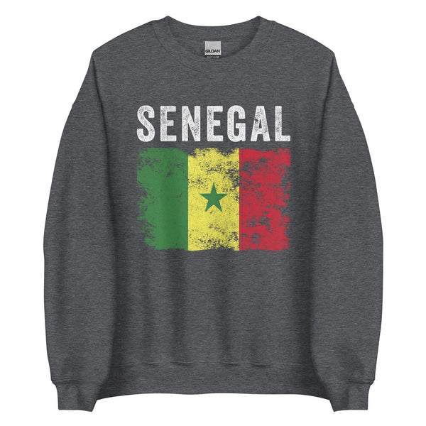 Senegal Flag Distressed Senegalese Flag Sweatshirt