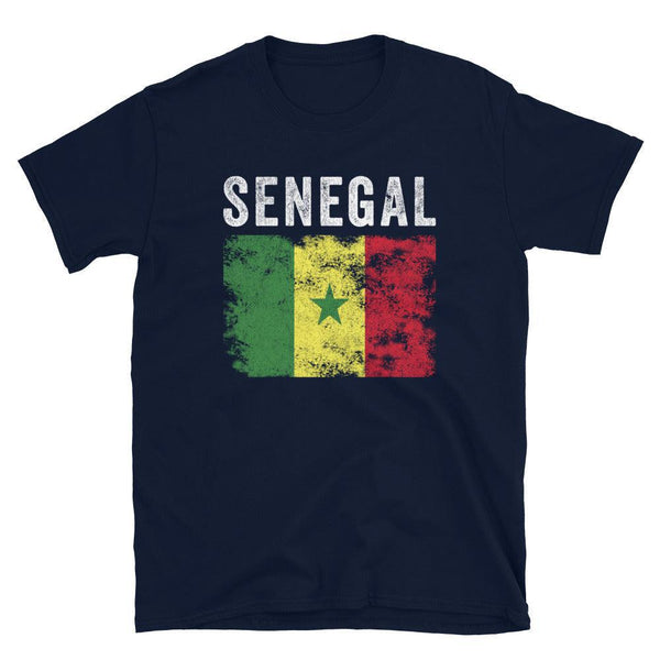 Senegal Flag Distressed Senegalese Flag T-Shirt