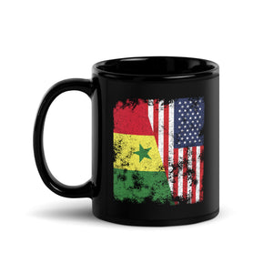 Senegal USA Flag - Half American Mug