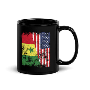 Senegal USA Flag - Half American Mug