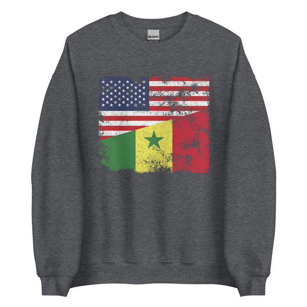 Senegal USA Flag Sweatshirt