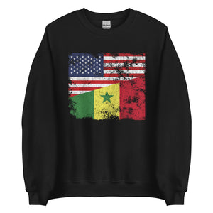 Senegal USA Flag Sweatshirt