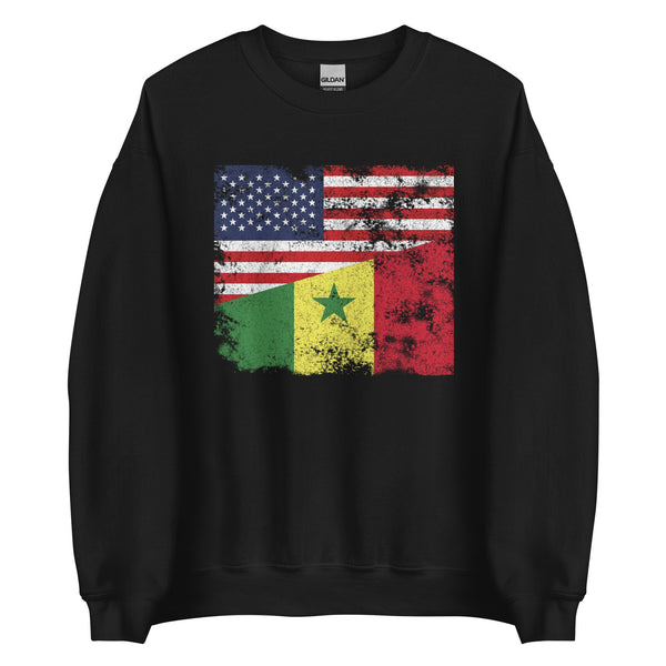 Senegal USA Flag Sweatshirt