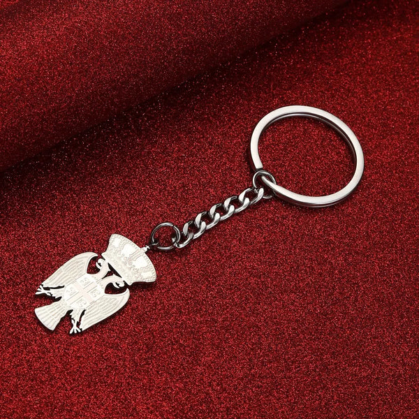 Serbia Eagle Keychain