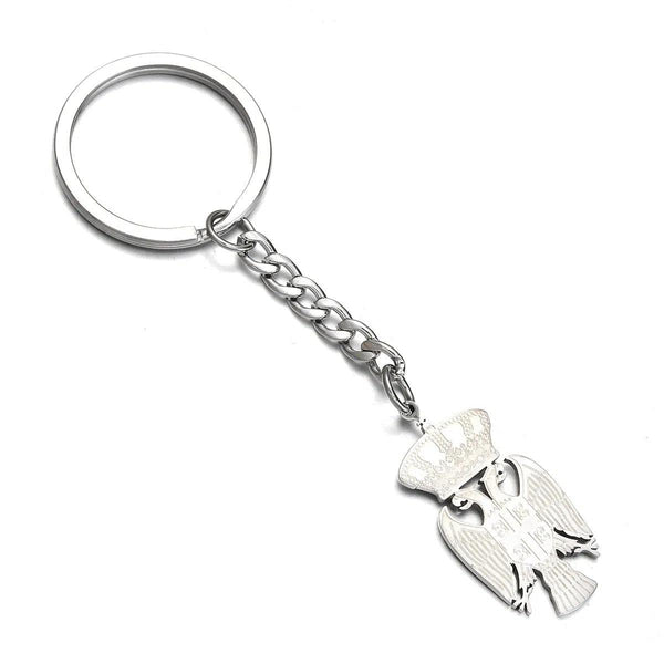 Serbia Eagle Keychain