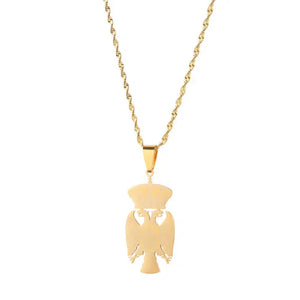 Serbia Eagle Pendant Necklace