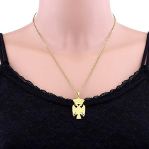 Serbia Eagle Pendant Necklace