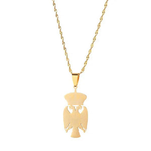 Serbia Eagle Pendant Necklace