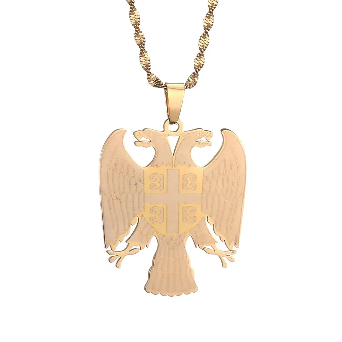 Serbia Eagle Pendant Necklace