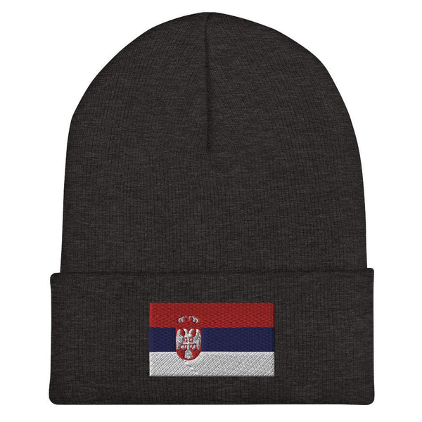 Serbia Flag Beanie - Embroidered Winter Hat