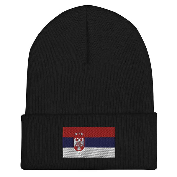 Serbia Flag Beanie - Embroidered Winter Hat
