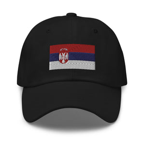 Serbia Flag Cap - Adjustable Embroidered Dad Hat