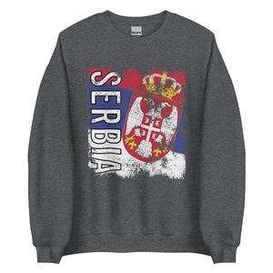 Serbia Flag - Distressed Flag Sweatshirt