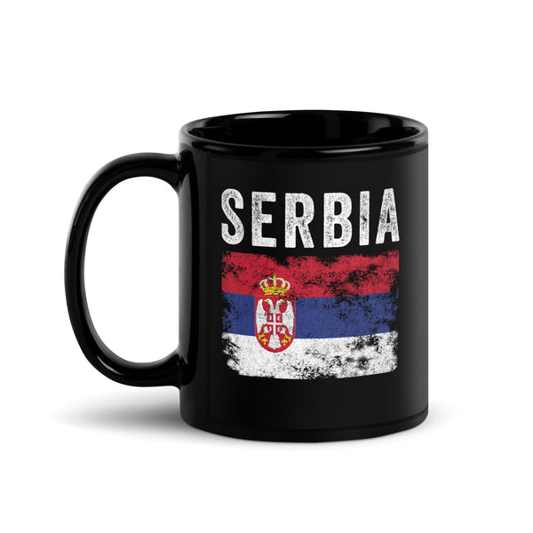 Serbia Flag Distressed - Serbian Flag Mug