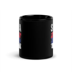 Serbia Flag Distressed - Serbian Flag Mug