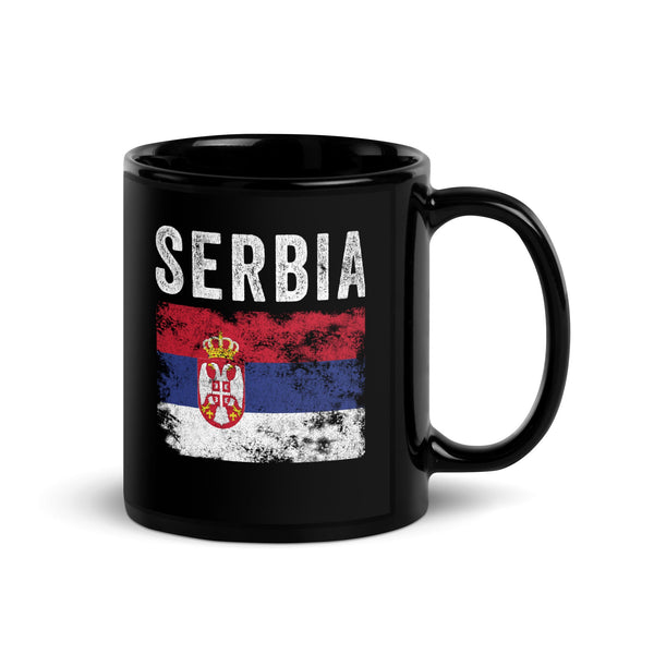 Serbia Flag Distressed - Serbian Flag Mug