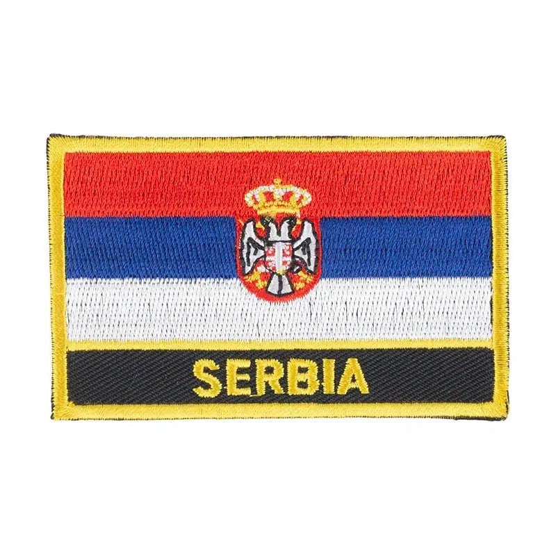 Serbia Flag Patch - Sew On/Iron On Patch