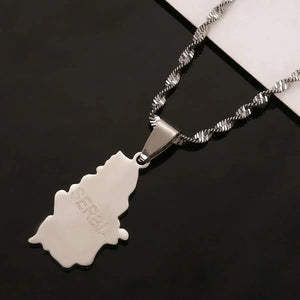 Serbia Map Necklace