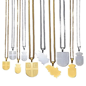 Serbia Map Necklace Collection - Serbian Pendant