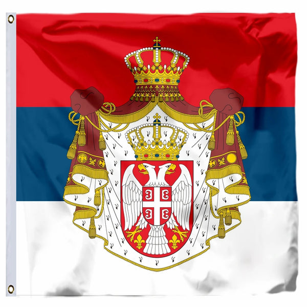 Serbia President Flag - 150x150cm(3x5ft) - 90x90cm(2x3ft)