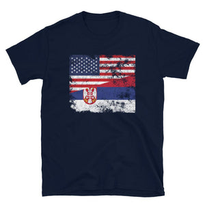 Serbia USA Flag T-Shirt