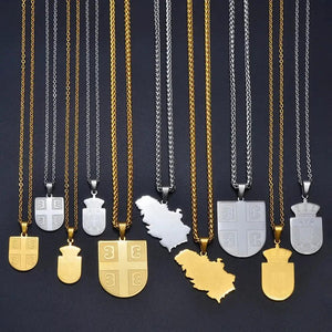 Serbia Map Necklace Collection - Serbian Pendant