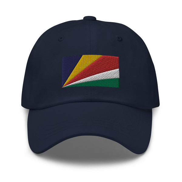 Seychelles Flag Cap - Adjustable Embroidered Dad Hat