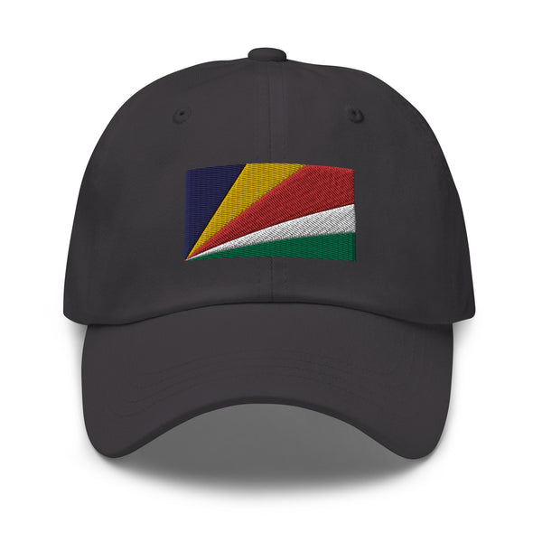 Seychelles Flag Cap - Adjustable Embroidered Dad Hat