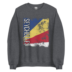 Seychelles Flag - Distressed Flag Sweatshirt