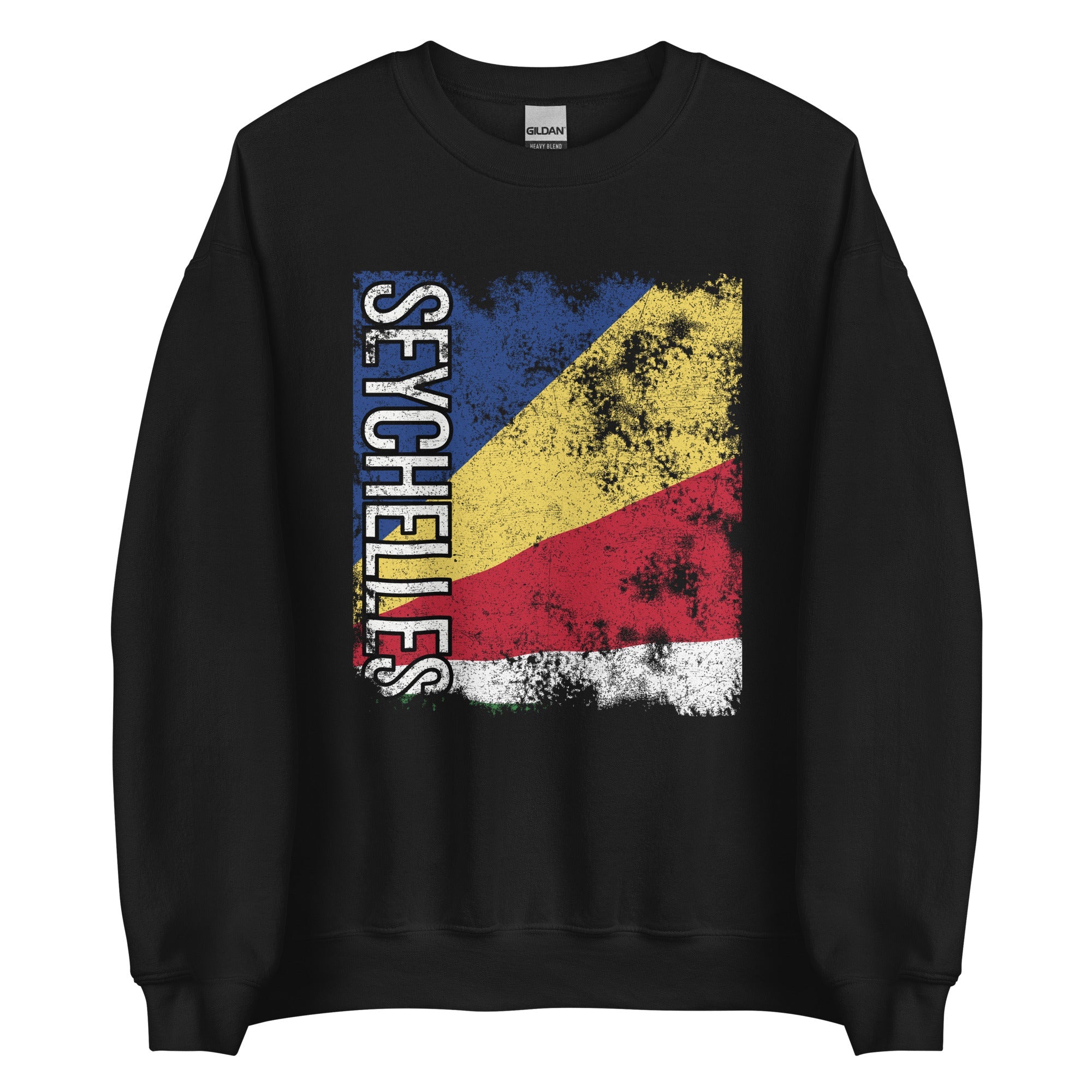 Seychelles Flag - Distressed Flag Sweatshirt