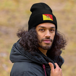 Sicily Flag Beanie - Embroidered Winter Hat