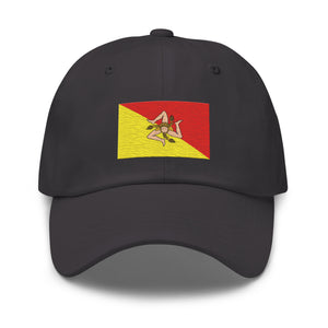 Sicily Flag Cap - Adjustable Embroidered Dad Hat