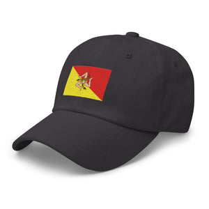 Sicily Flag Cap - Adjustable Embroidered Dad Hat