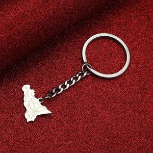 Sicily Flag Map Keychain Collection