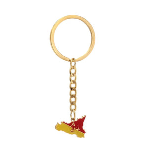 Sicily Flag Map Keychain Collection
