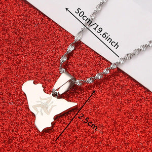 Sicily Map Necklace