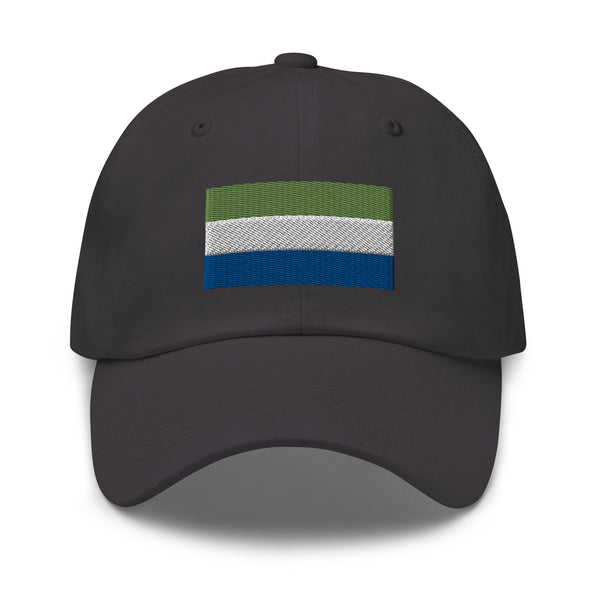 Sierra Leone Flag Cap - Adjustable Embroidered Dad Hat