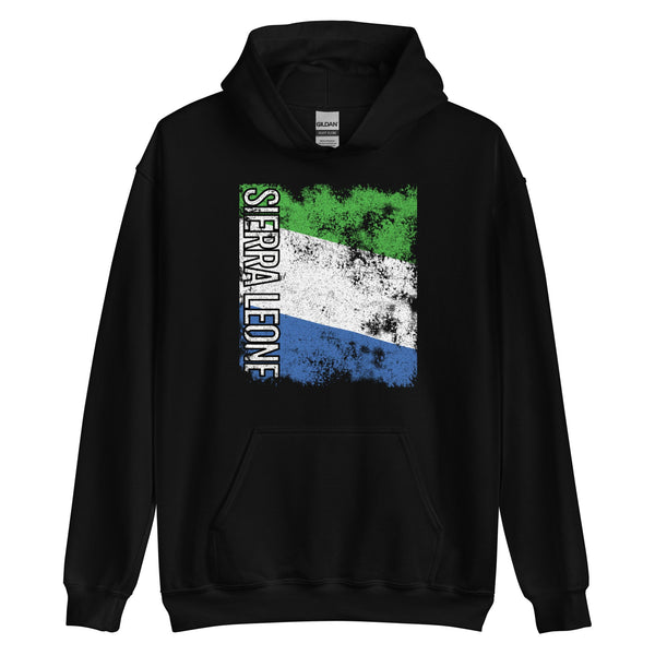 Sierra Leone Flag - Distressed Flag Hoodie