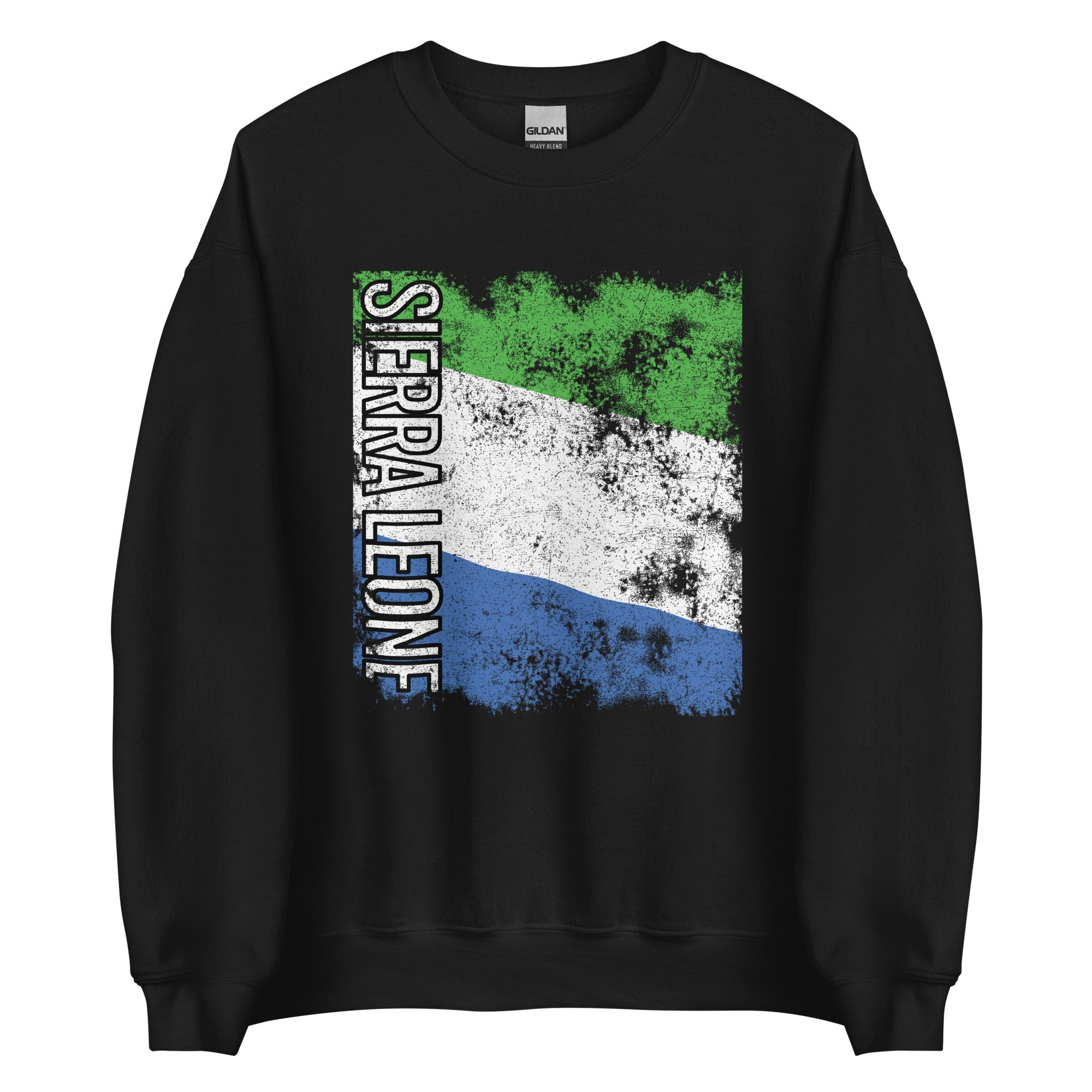 Sierra Leone Flag - Distressed Flag Sweatshirt