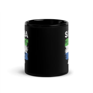 Sierra Leone Flag Distressed Mug