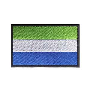 Sierra Leone Flag Patch - Iron On/Hook & Loop Patch