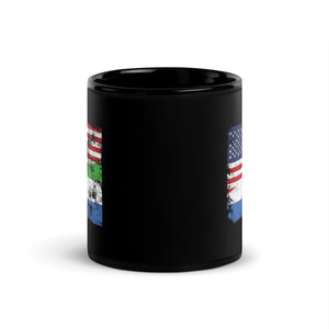 Sierra Leone USA Flag Mug