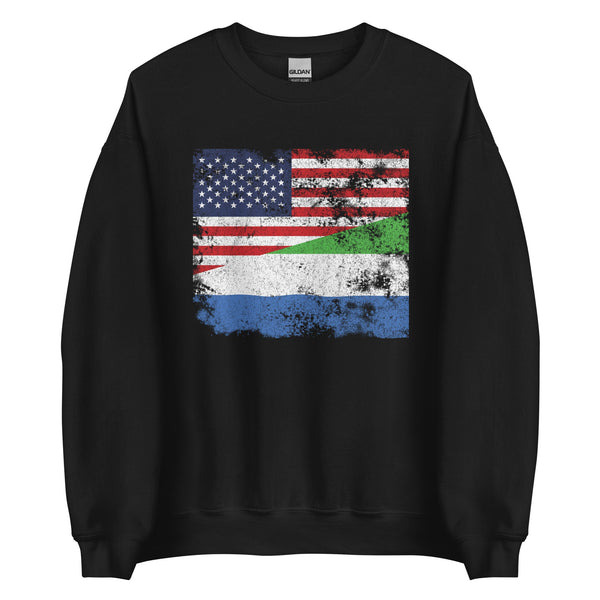 Sierra Leone USA Flag Sweatshirt