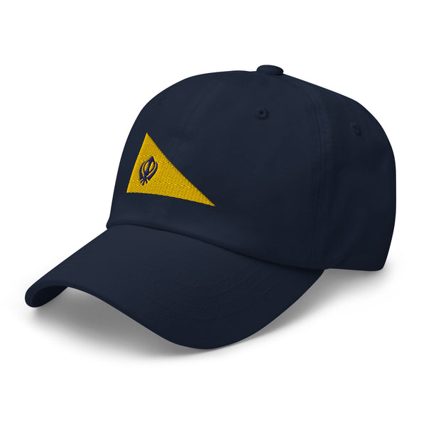 Sikh Flag Cap - Adjustable Embroidered Dad Hat