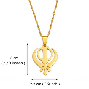 Sikhism Khanda Symbol Necklace