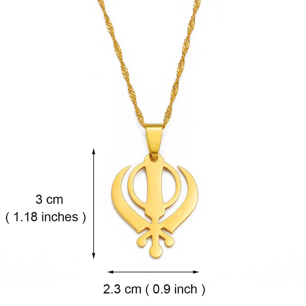 Sikhism Khanda Symbol Necklace