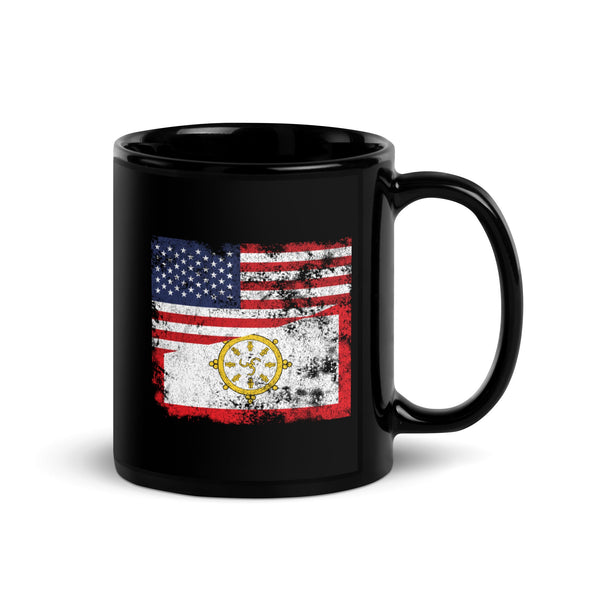 Sikkim USA Flag Mug