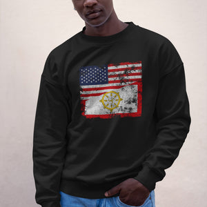 Sikkim USA Flag Sweatshirt