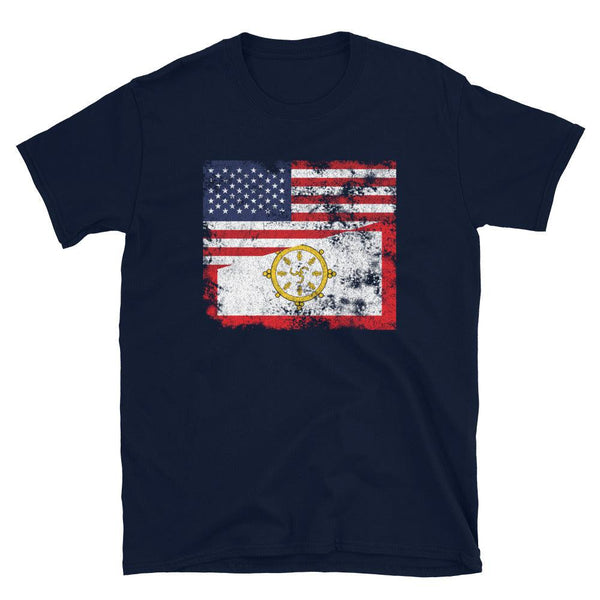 Sikkim USA Flag T-Shirt