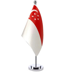 Singapore Desk Flag - Small Office Table Flag